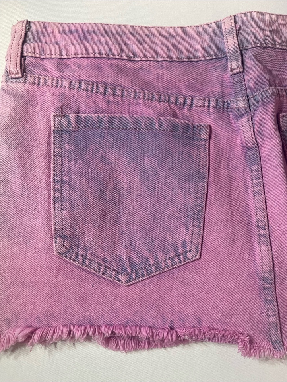 Fashion Nova Pink Washed Denim Mini Skirt - Picture 4 of 8